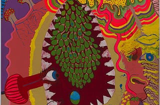 <span class="artist">Vivienne Binns</span><span class="title"> Vag dens</span><span class="year"> 1967</span>, <span class="medium">Synthetic polymer paint and enamel on composition board</span>, <span class="dimen">122 x 91 x 2 cm</span>, <span class="notes">Collection of National Gallery of Australia</span> <span class="artist">Vivienne Binns</span><span class="title"> Vag dens</span><span class="year"> 1967</span>, <span class="medium">Synthetic polymer paint and enamel on composition board</span>, <span class="dimen">122 x 91 x 2 cm</span>, <span class="notes">Collection of National Gallery of Australia</span>