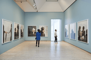 Installation view, Hoda Afshar, 'A Curve is a Broken Line', Art Gallery of New South Wales, 2023.