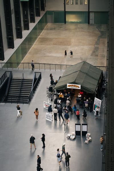 Installation view for Aboriginal Embassy at Tate Modern Installation view for Aboriginal Embassy at Tate Modern