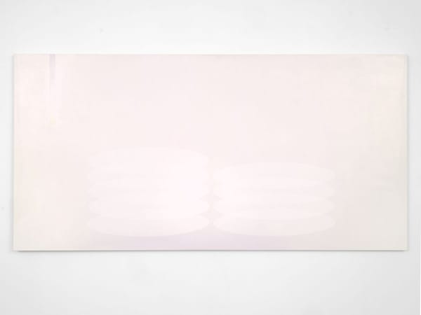 Angel eyes, multiplied and descending scent of Magnolia Grandiflora, 2024-25, oil on linen, 100 x 200 cm