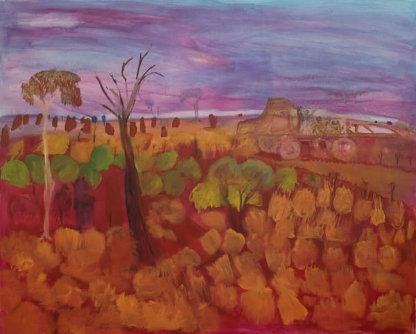 Hubert's truck taking us to school 1963