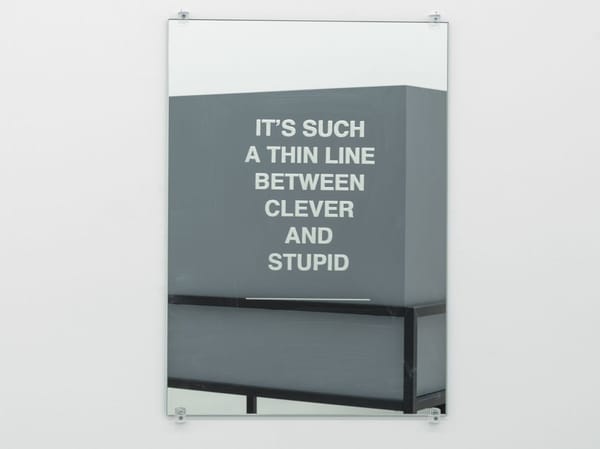 IT’S SUCH A THIN LINE BETWEEN CLEVER AND STUPID - redux mix 2021-22) (selfie portrait no. 1)