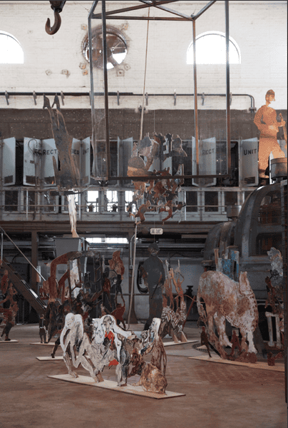 The Uprooted. Installation view for the 22nd Biennale of Sydney (2020), Cockatoo Island.