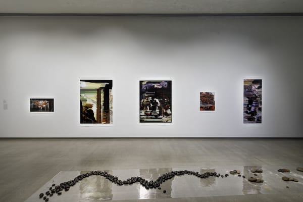 Installation view, TarraWarra Biennial 2021: Slow Moving Waters, TarraWarra Museum of Art.