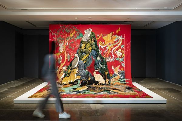 Installation view of 'Sermon on the Mount'