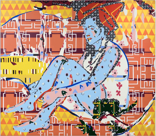 Me, Blue Woman in the Sun (After Kirchner) Me, Blue Woman in the Sun (After Kirchner)