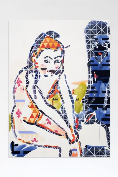 Franzi with Carved Chair (Nude Girl) (1)