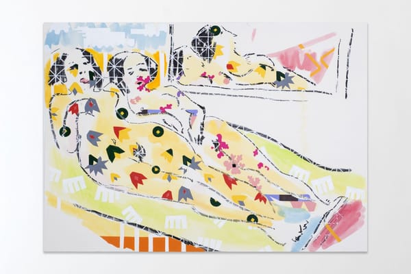 Zwei liegende nackte Mädchen (Fränzi und Marcella auf dem Sofa) (1)