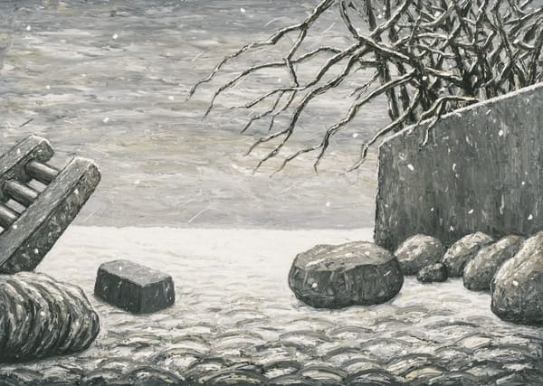 Painting (ladder and wall)