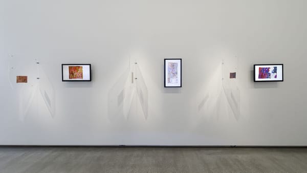 Installation view, TarraWarra Biennial 2021: Slow Moving Waters, TarraWarra Museum of Art.