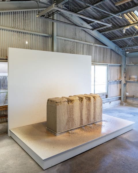 Installation view at Aichi Triennale 2025 Robert Andrew, Language in Buru, 2025 (detail) ©︎ Aichi Triennale Organizing Committee Photo: Kido Tamotsu