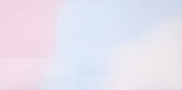 Edge: two nebulas - rose powdered and stratospheric dust - and transparent room