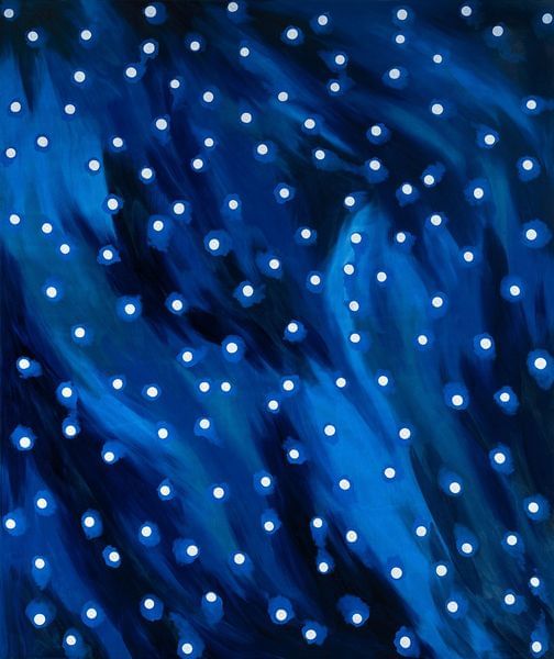 Blue field (hood) III, 2024