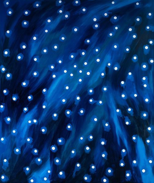 Blue field (hood VI), 2024