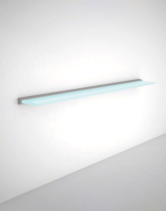 Glass shelf deals edge lighting