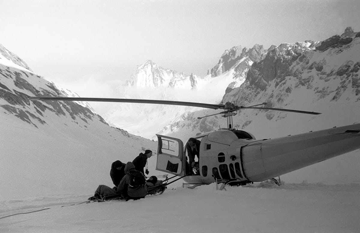 ©-Museum Appenzell_Helikopterrettung Herbert Mäder 1960