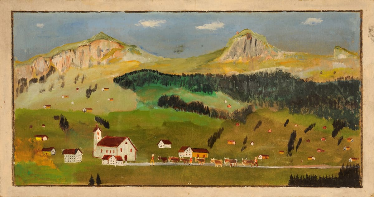 © Museum Appenzell_Albert Enzler Brülisau mit Hohem-Kasten-und-Kamor