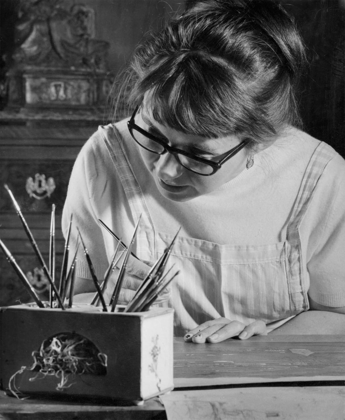 © MuseumAppenzell_Sibylle-Neff-in-Stube-1970