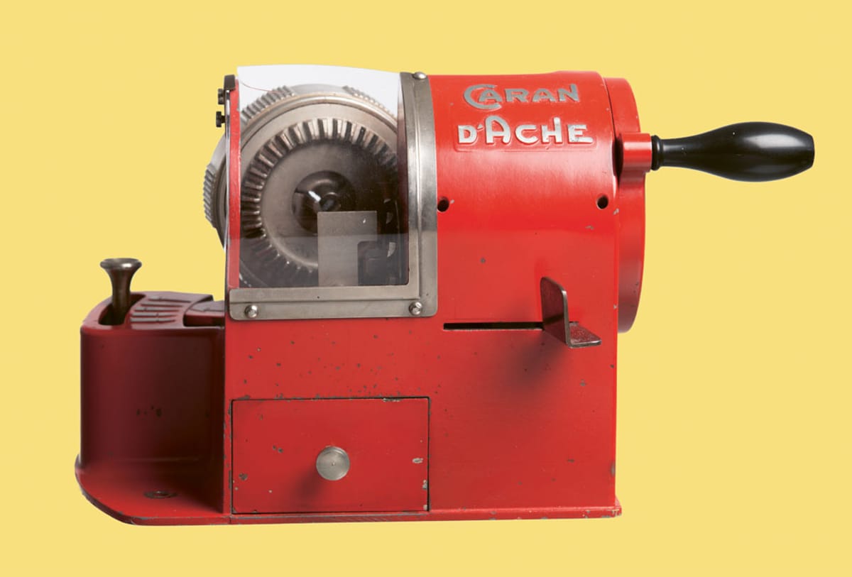 © Museum Appenzell_Bleistiftspitzmaschine-Caran-dAche_um-1935_1