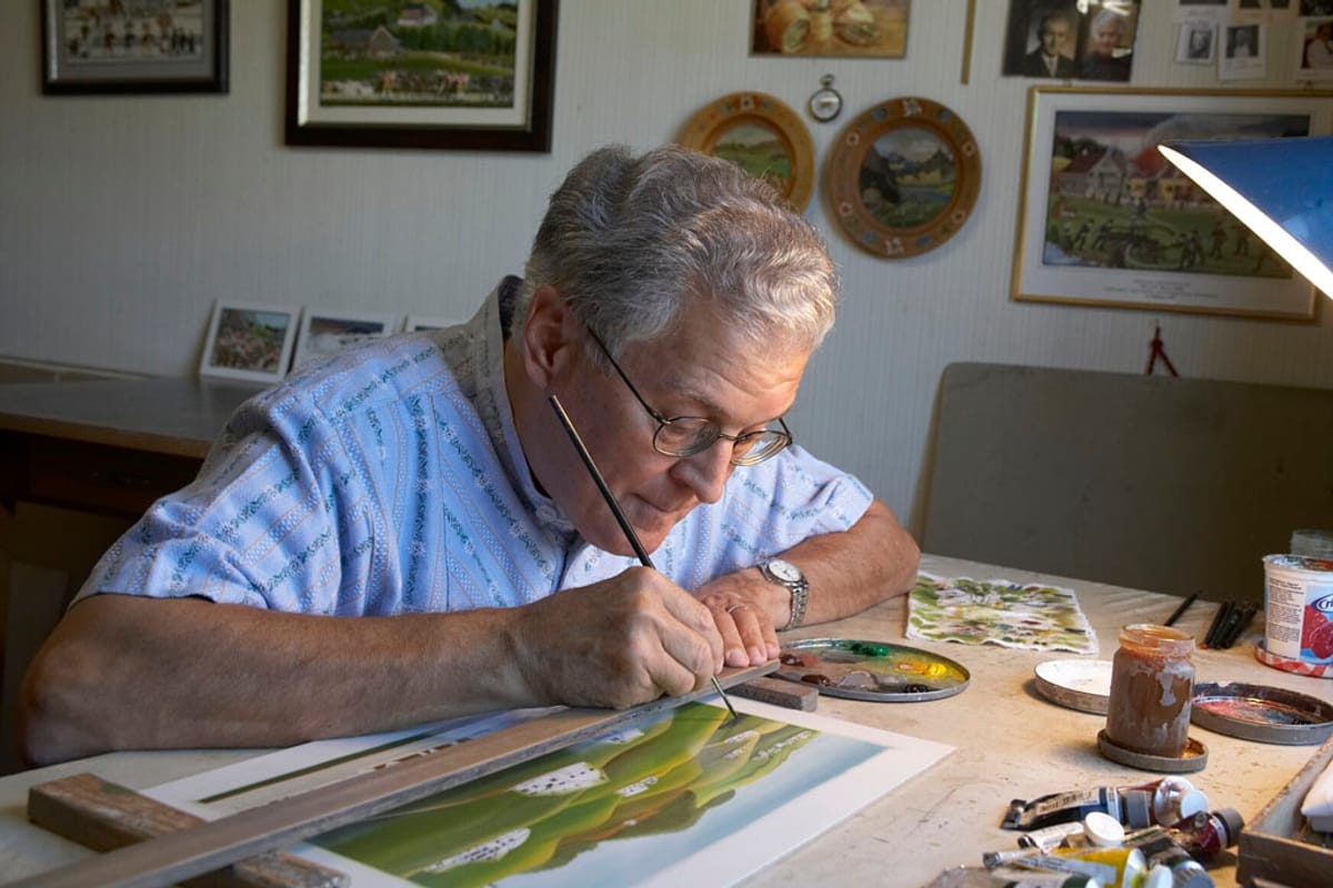 © Museum Appenzell_Willi_Keller beim Malen