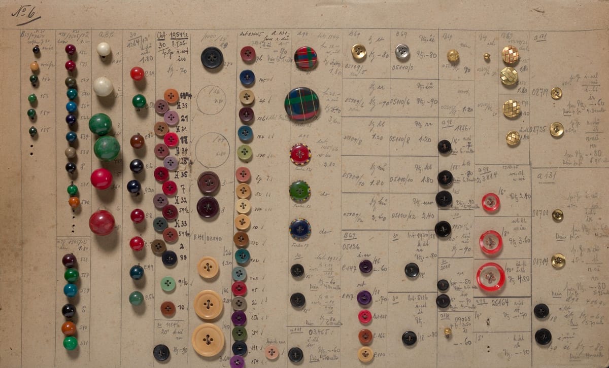 Museum Appenzell Ausstellung Geflickt Knopfmustertafel