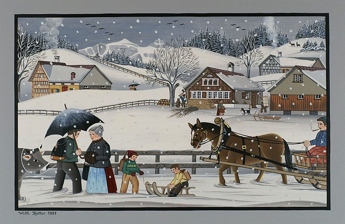 © Museum Appenzell_Willi_Keller_Es schneit_1997