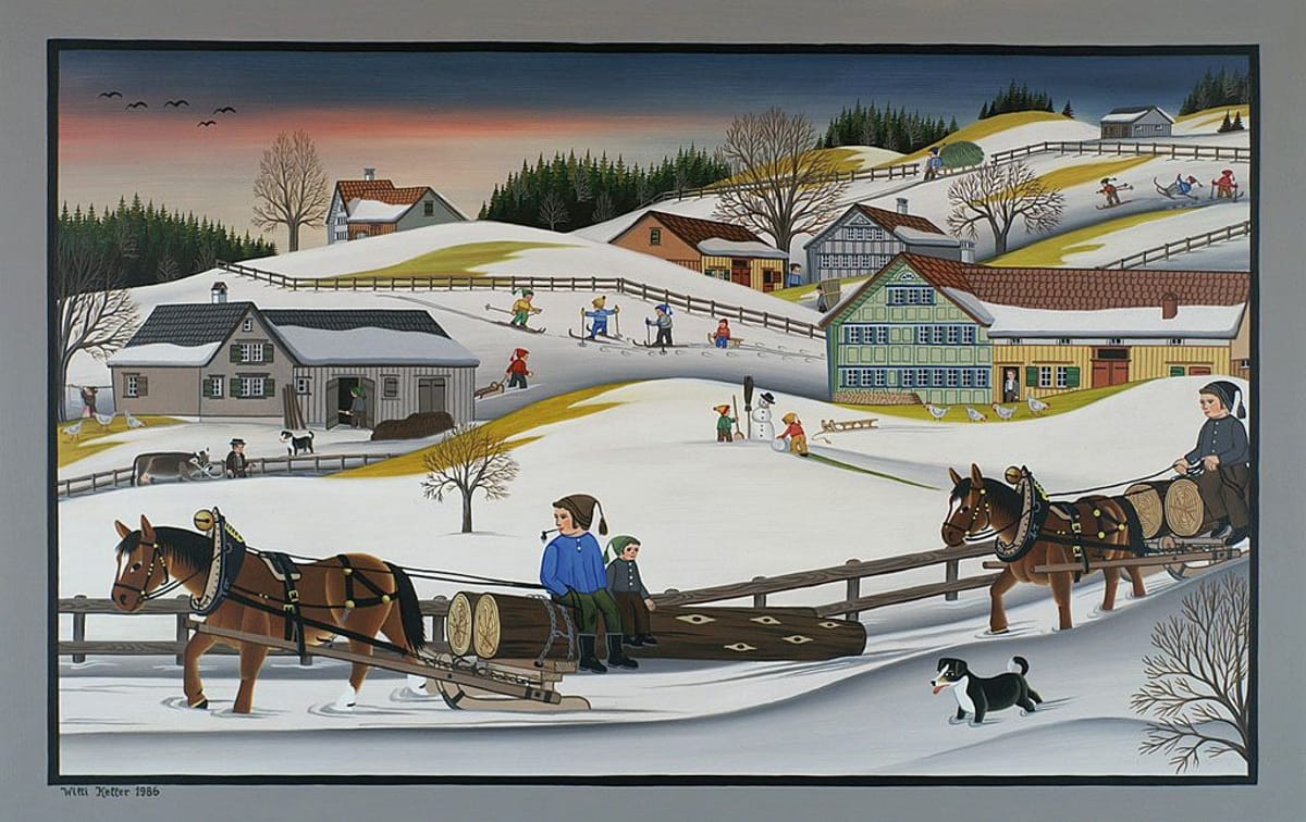 © Museum Appenzell_Willi_Keller_Pferdefuhrwerk_1986