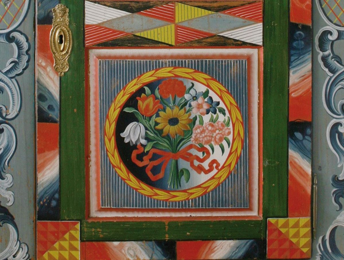 © Museum Appenzell_Malerei auf Schrank 1828