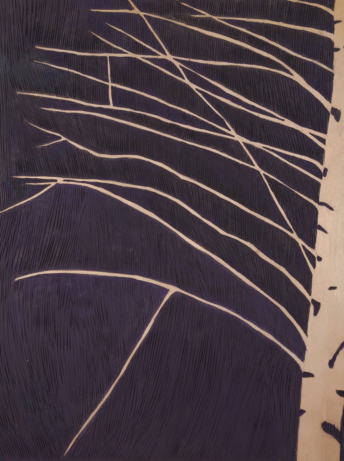 Museum Appenzell Birgit Widmer Puu Pigment Leim auf Holz 2001