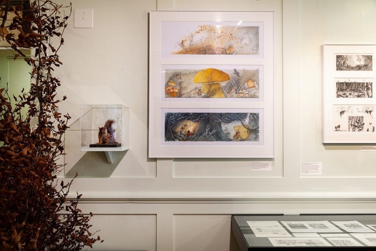 Museum Appenzell Blick in die Ausstellung Wald Poeschelibock Waldteufel und Laubsack 6