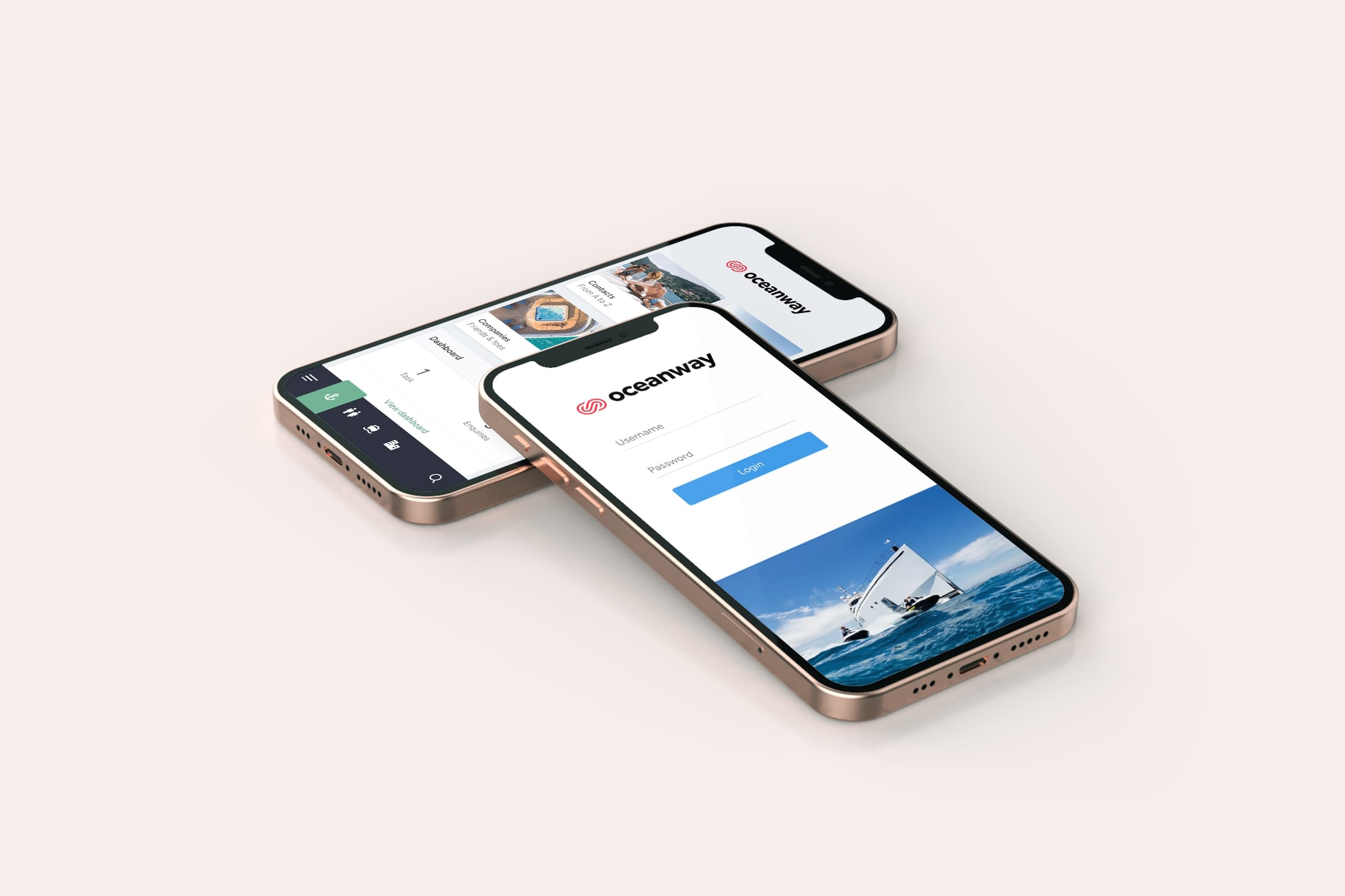 Company portal accessible from any smartphone