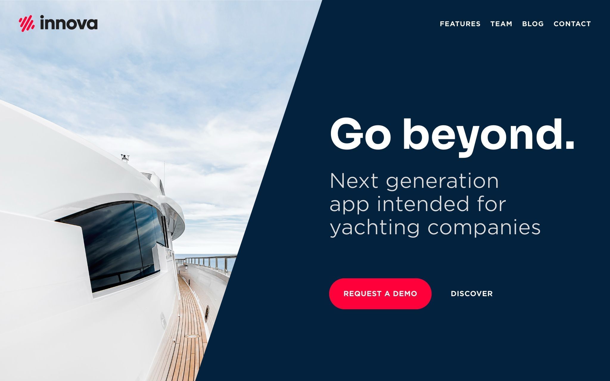 Innova Yachting / Website 1