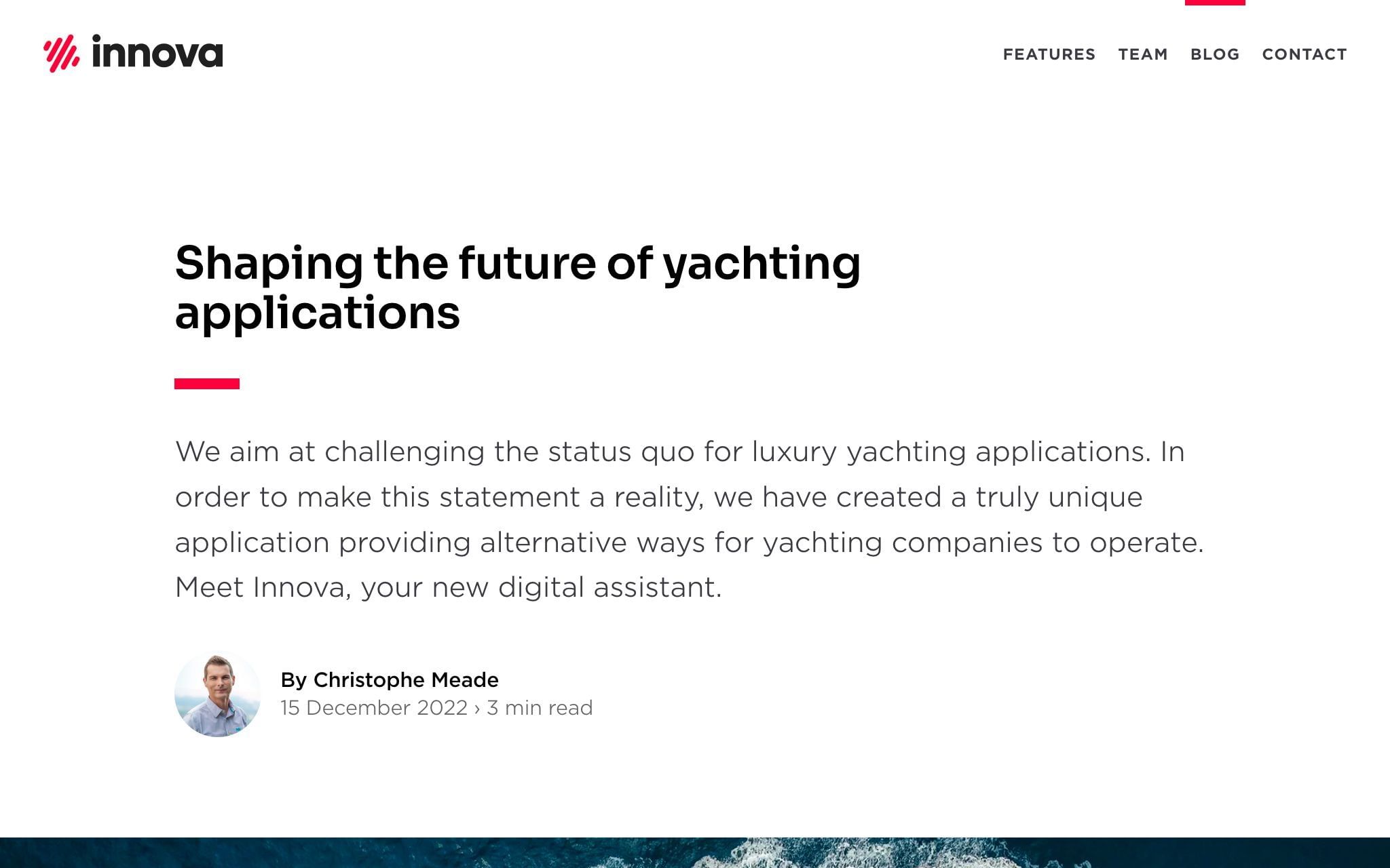 Innova Yachting / Website 4