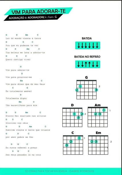 Cifras Gospel para Iniciante, PDF, Partituras