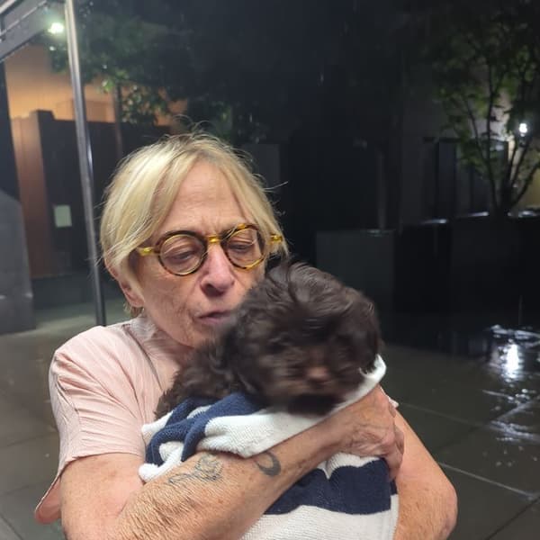 Etta H. with Felix, a Havanese puppy