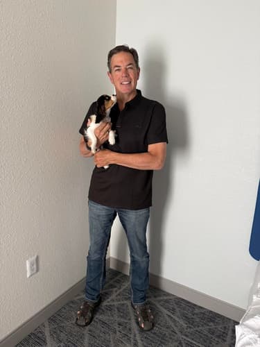 Pawrade customer Daniel P. with their Cavalier King Charles Spaniel puppy