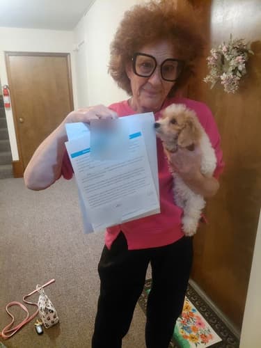 Pawrade customer Lori T. with their Bich-Poo - Bichpoo puppy