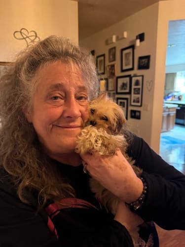 Pawrade customer Rhonda M. with their Havanese puppy