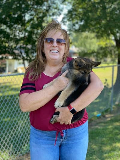 America, a German Shepherd puppy from Pawrade