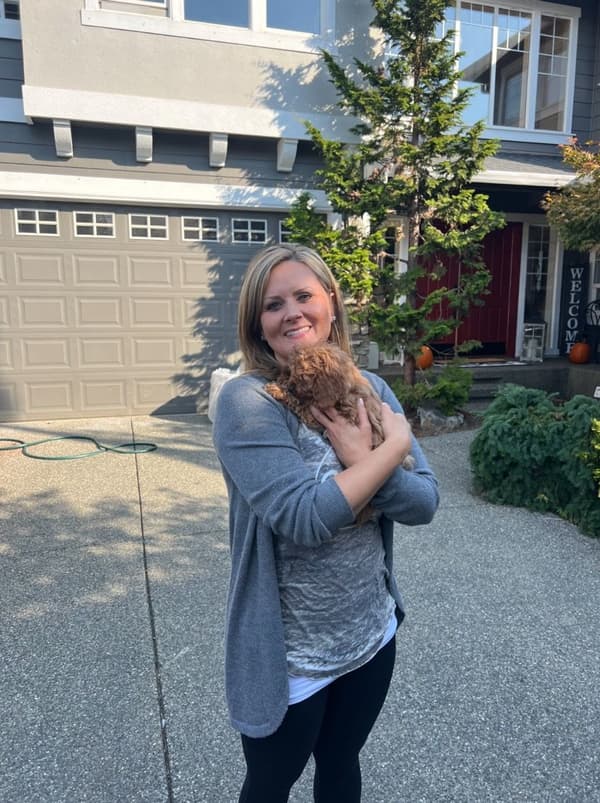 Customer photo of Cavapoo puppy from Christina V.