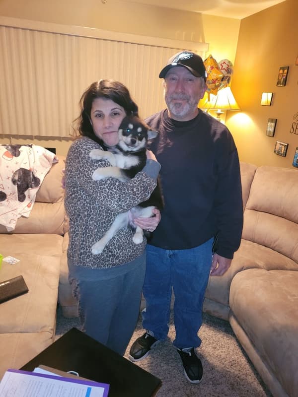 Customer photo of Pomsky puppy from Bobby & Susie J.