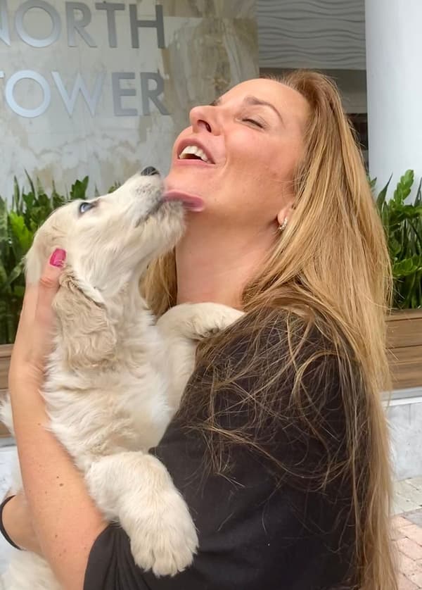 Customer photo of Goldendoodle puppy from Marissa B.