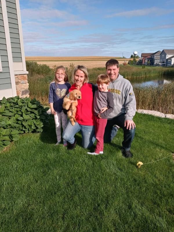 Customer photo of Goldendoodle puppy from Brian K.