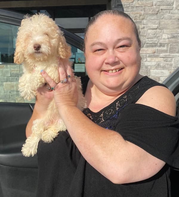 Customer photo of Poodle, Miniature puppy from Amber N.