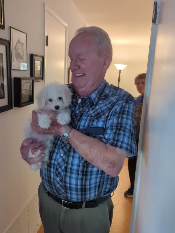 Customer photo of Bichon Frise puppy from Richard A.