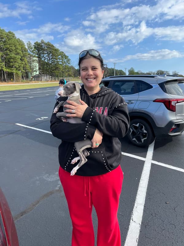 Customer photo of Italian Greyhound puppy from Anna D.