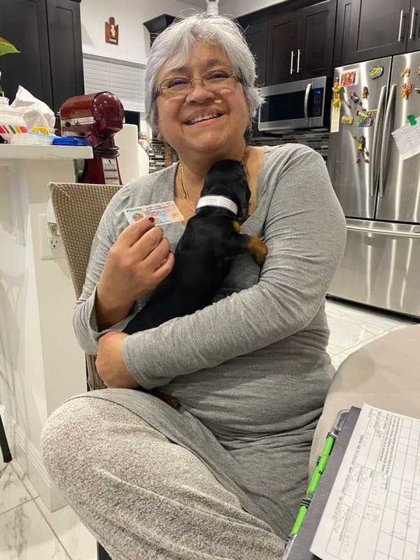 Customer photo of Dachshund puppy from Juana M.