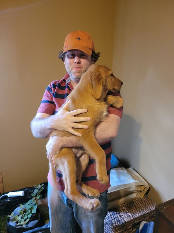 Customer photo of Golden Retriever puppy from Jonathan B.