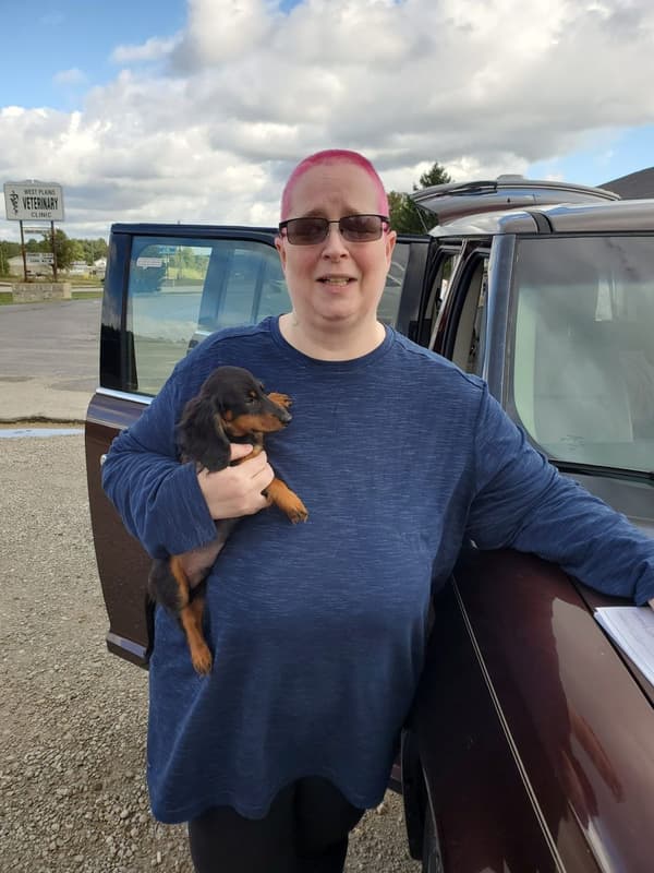 Customer photo of Dachshund, Mini puppy from Heather W.