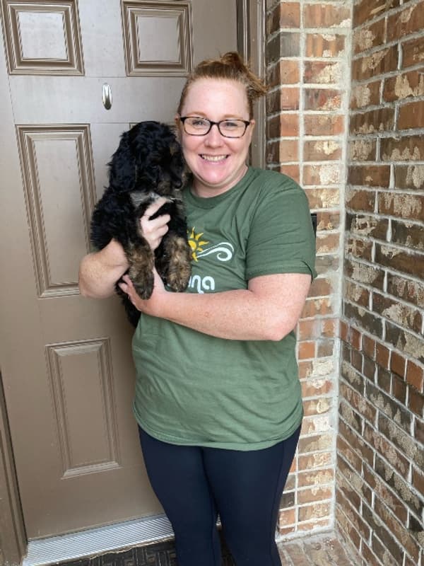 Customer photo of Bernedoodle puppy from Jamie J.